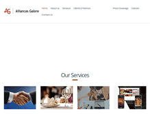 Tablet Screenshot of alliancesgalore.com